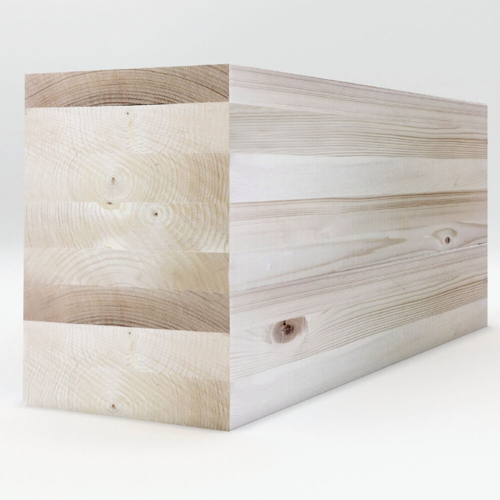 Балка клееная несущая, строганая с 4-х сторон (лицевое качество)